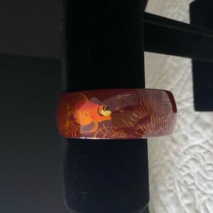 Bracelet Asian resin Koi fish